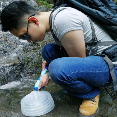 China Outdoor Sports UF Water Straw Filter Mountain Backpacking Personal Camping Water Purifier for sale