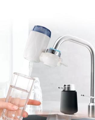 China Luxury faucet water filter system, water faucet filtration system with ceramic filter cartridge for home use for sale