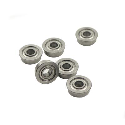 China Chrome Steel Flange Deep Groove Ball Bearing 4x7x8.2x2.5mm F74ZZ for sale