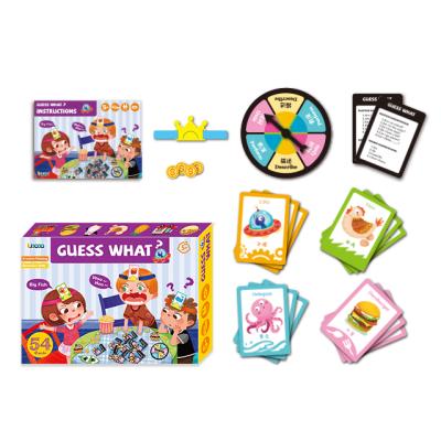 China Paper Children's Toys Educational Guess I Am Parent-child Interactive Board Game Educational Toy For Children for sale