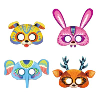 China Paper Animal Party Boys Girls Kids Mask High Quality Custom 3D Mask Toys 27.5X20CM for sale