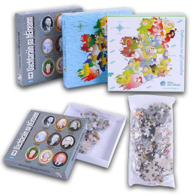 China Cartoon Toy Wholesale Custom Adult Children High Quality 100 500 1000 Pieces of Puzzles Customized for sale