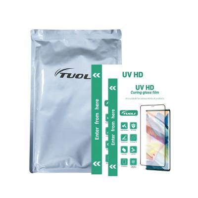 China TUOLI mobile phone Self-repairing screen protector film 180*120mm sheet tempered glass UV X9H glass film for sale