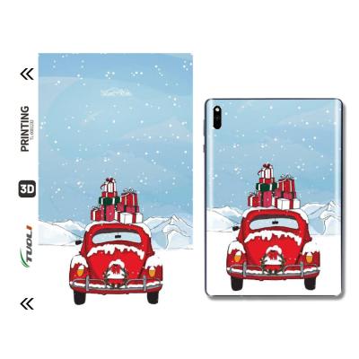 China Customized PC/notebook 2021 holiday skin back cover for tablet festival theme sticker back cut by film cutting machine for sale