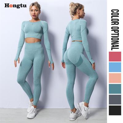 China 2022 New Arrivals Breathable Gym Leggings Sets High Quality Fashion Women Leggings Sport Set Sportswear 2 Piece Women Yoga Set for sale