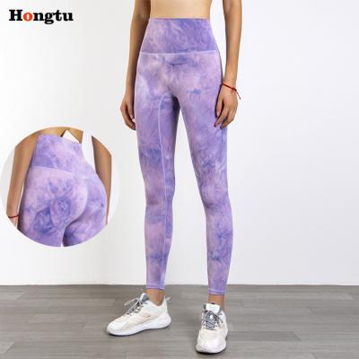 China Breathable Custom LOGO Yoga Pants High Waist Workout Sports Tummy Control Gym Yoga Pants Para Muje for sale