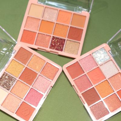 China Custom Makeup Matte&Glitter Eyeshadow Palette Waterproof Private Label 12 Colors OEM Anylady Eyeshadow for sale