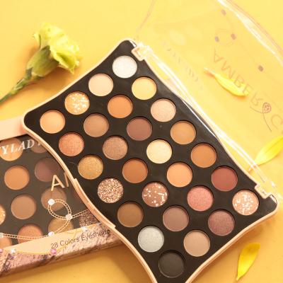 China Anylady Matte&Glitter Diy Eyeshadow Palette Waterproof Material Private Label/Dye Eyeshadow Vegan Eyeshadow Top for sale