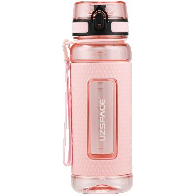 China UZSPACE Viable 800ml / 1100ml Plastic BPA Free One Click Flip Water Bottle Sport Water Bottle for sale