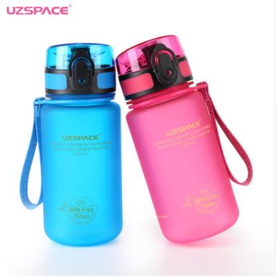 China Plastic One Touch 350ml Frosted Water Bottle Sustainable for sale