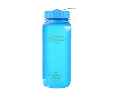 China UZSPACE Sustainable Plastic Water Bottle Sport 650ml Frosted Bottles Design - BPA Free Good for Running, Outdoor, Bike, Gym, Travel for sale