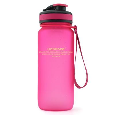 China Sustainable Stylish Tritan Water Bottle Flip Up Cap Drink Bottle Portable Outdoor Plastic Flask for sale