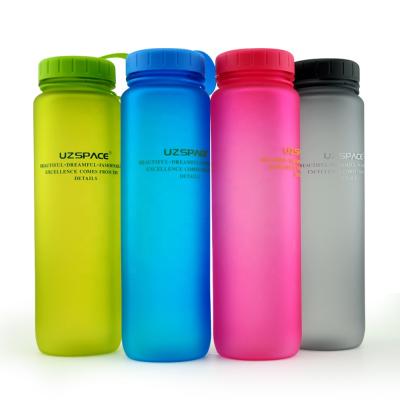 China Sustainable 1 Liter Tritan BPA Free Plastic Bicycle Water Drink Drinking Bottle for sale