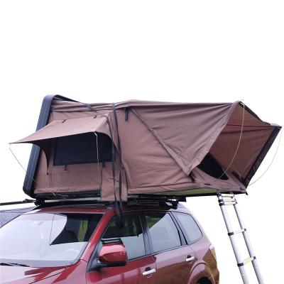 China Diagonal Tether Type 1.6m Hardshell Aluminum Foldable Anti-UV Cover Waterproof Car Roof Top Tent For Camping for sale