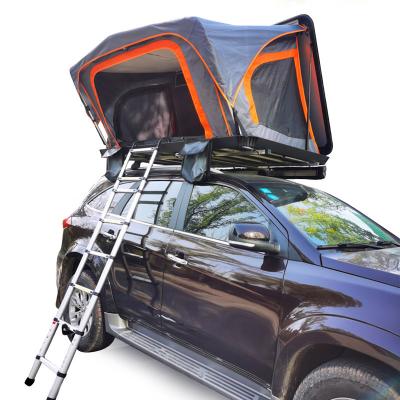 China Camouflage / Field Game New Design Aluminum Roof Top Tent For Car Hard Shell for sale