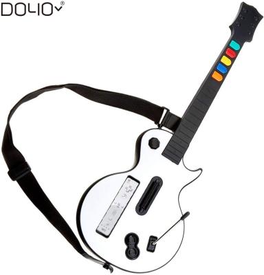 China ERGONOMIC White Rock Band Wii Hero and Guitar Wireless Controller with Strap for Hero and Rock Band Games for sale