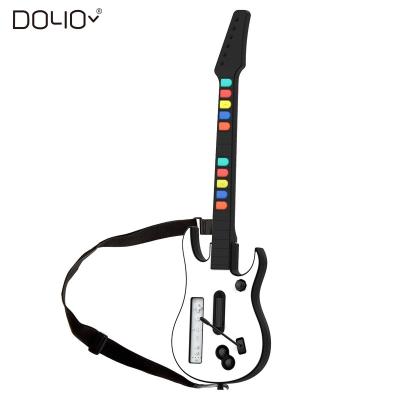 China ERGONOMIC Wireless Guitar for Wii Guitar Hero and Rock Band Games Color White for sale