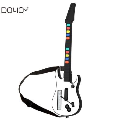 China ERGONOMIC Wireless Guitar for Wii Guitar Hero and Rock Band Games Color White for sale