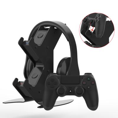 China Charger Station Dock Game Accessories Dual Dock Station PS 4 Charging Controller Headset Stand Charger for Play Station 4 PS4 for sale