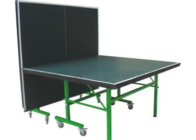 Chine Bien mobilier simple vert d'intérieur standard de pliage de Tableau de ping-pong avec des roues à vendre