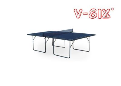 China Entertainment Indoor Foldable Table Tennis Table Single Folding MDF With Wheels for sale