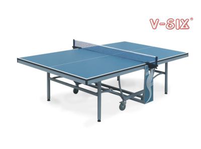 Cina Tabelle assenti di ping-pong del doppio popolare, bene mobile pieghevole dell'interno della Tabella di tennis con le ruote in vendita