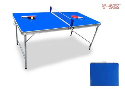 Cina Tabella di alluminio portatile piegante facile della Tabella minore all'aperto dell'interno di ping-pong per la famiglia in vendita