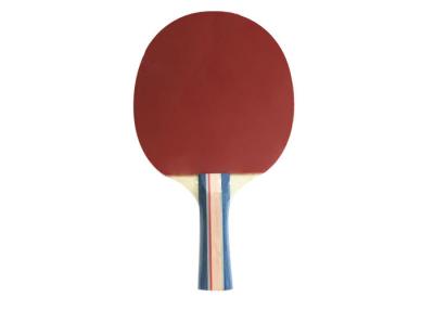 China Poplar Table Tennis Rackets with Colour Handle and Orange Sponge for fun player for sale