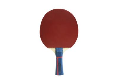 중국 반전된 ITTF 고무를 가진 포플라 6mm 합판 탁구 라켓 색깔 손잡이 판매용