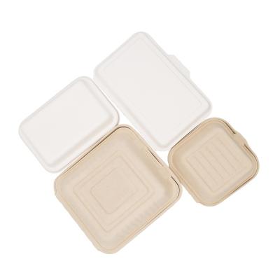 China Disposable Good Quality Cardboard Compostable Paper Lunch Box Recycle Paper Lunch Box for sale