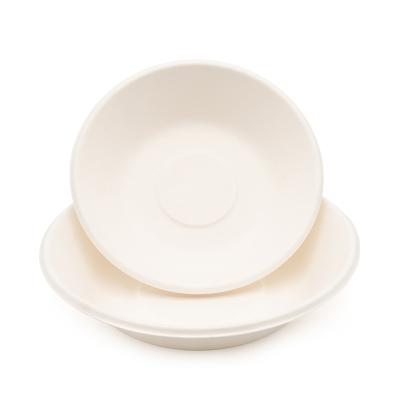 China Hotel Home Restaurant Biodegradable Disposable Sugarcane Bagasse Paper Pulp Mold Soup Salad Bowl Bowl for sale