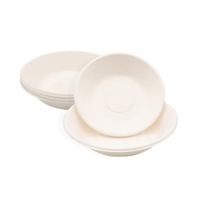 China Disposable Compostable Eco Disposable Tableware Part Supplies Paper Sets Bagasse Tableware White Paper Bowl for sale