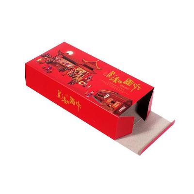 China Recycled Materials Customized Luxury Mid-Autumn Mooncake Chocolate Wrapping Paper Gift Box With Moon Gold Foil Stamping for sale