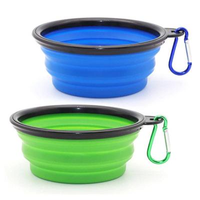 China Sustainable Pet Supplies Water Feeding Amazon Hot Selling Waterpoof Travel Increasing Silicone Wholesale Collapsible Dog Bowls And Feeders For Dog for sale