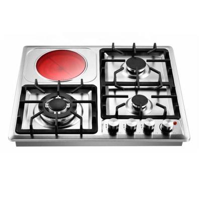 China Induction and Gas Cooker Home Appliances Built in Cooktops 4 3 Burner Gas 1 Gas Cooker Electric Ceramic Gas Hob for sale