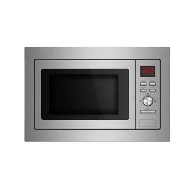 China Hotel Kitchen Appliances 25L Microwave Oven Stainless Steel Cavity Digital Timer Control With Grill Function Built In Microwave Oven for sale