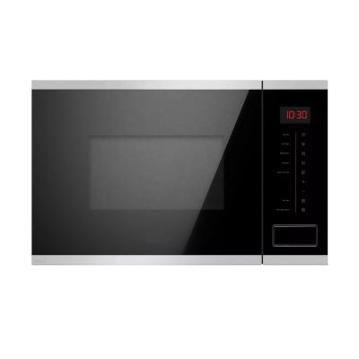 China Full 25L Black Touch Control Hotel Microwave Oven Cavity SS Europe Market With Grill Function Built In Microwave Oven for sale