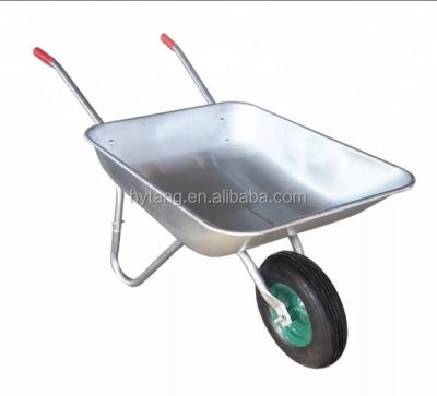 China Cheap Metal Wheelbarrow 65L Wheelbarrow WB5206 For Civil Construction Tools / Industrial Heavy Duty Duty Wheelbarrow WB5206 for sale