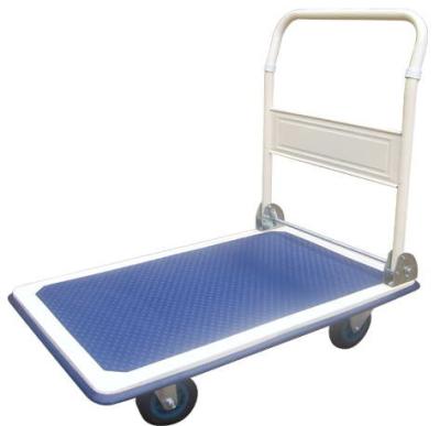 China Storage 100kg Load Capacity 4inch Solid Caster Wheels Platform Hand Truck PH1502 for sale