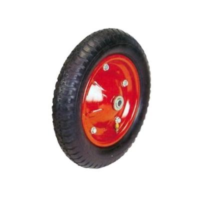 China Factory PR2400 13 Inch 300 Wheel 8 Wheel Barrow Pneumatic Rubber Tire With Solid Axle for sale