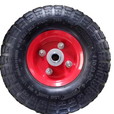 China Machinery Repair Shops Factory Direct Sale 10*3.50-4 Rubber Wheel Pneumatic Wheel For Hand Truck Trolley for sale