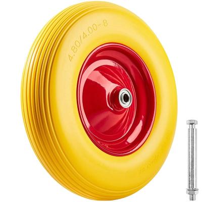 China Construction worksÂ   Polyurethane Wheel 16 Inch 4.00-8PU PU Foaming Wheel Practical Foaming Wheel for sale