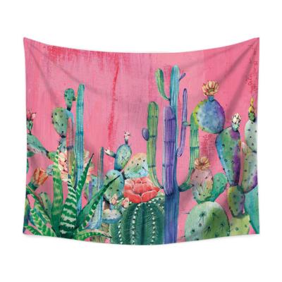 China Cactus Tropical Plant Printing Living Room Home Decor Tapestry Blanket Traditional Wholesale for sale