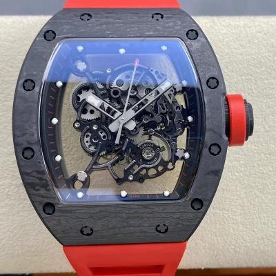 China Automatic Date Watch BBR Factory NTPT Carbon Fiber Good Quality RMUL2 Full Mechanical Watch Integrated Movement Skeleton Sapphire RM055 Watch for sale