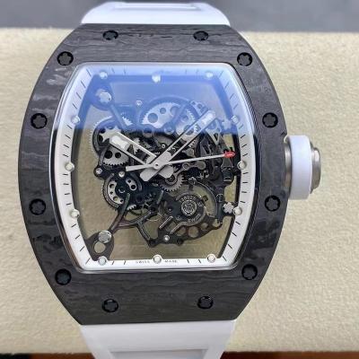 China New Good Quality RMUL2 Carbon Fiber Factory NTPT Watch BBR Full Alarm Mechanical Watch Integrated Movement Sapphire Skeleton Watch for sale