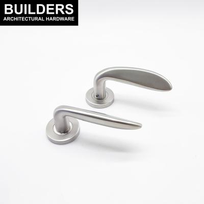 China Modern BUILDERS Luxury Door Handle Set Furniture Handle Set Black Stainless Steel Door Handle for sale