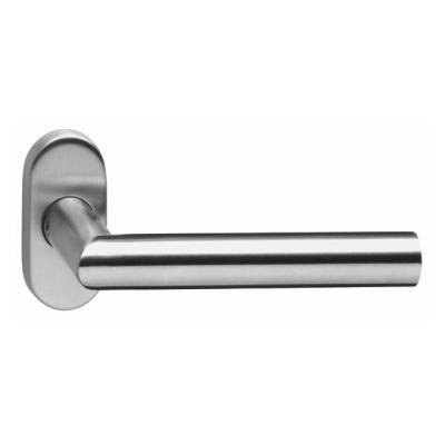 China SS304 Contemporary Oval Escutcheons Door Handle Handle Interior Door Level Handle for sale