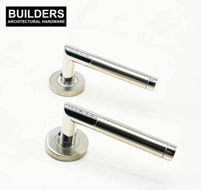 China Modern BUILDERS 304 Stainless Steel Lever Handle Window Interior Door Handle for sale