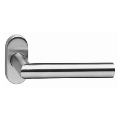 China Simple Design 304 Stainless Steel Contemporary Hardware Door Oval Cover Handle for sale