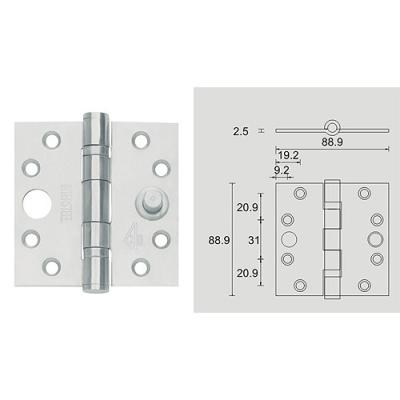 China China Supplier Hardware Accessory Furniture Modern Round Stainless Steel Corner Door Hinge for sale